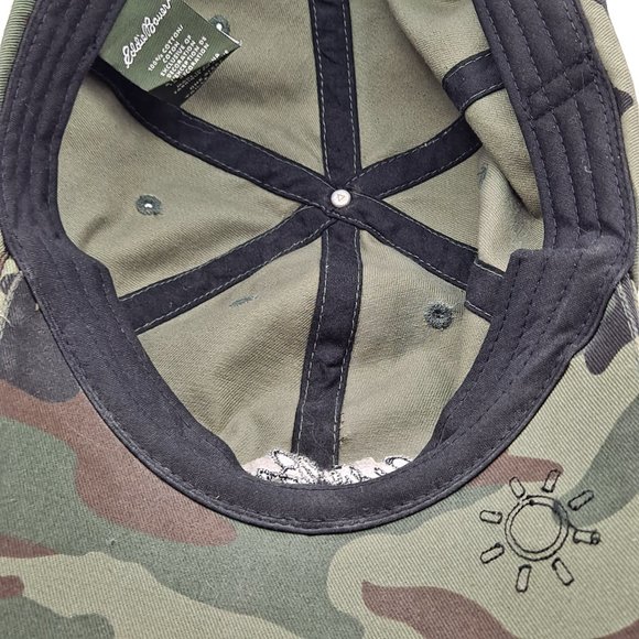 Eddie Bauer Camo Trucker Baseball Cap Adjustable Snap Back - Picture 6 of 7